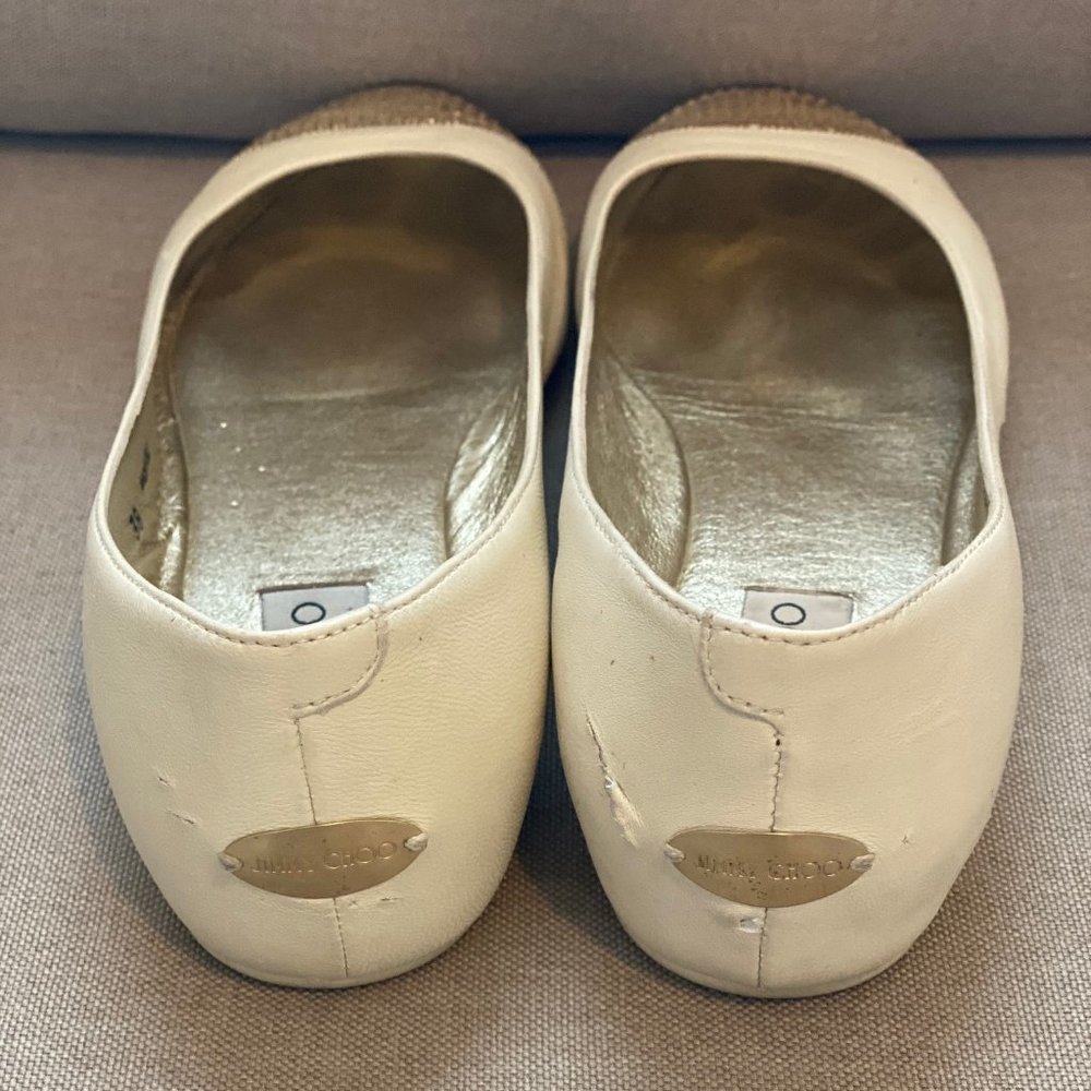 Jimmy Choo Waine Cap-Toe Ballet Flat - Picture 4 of 7